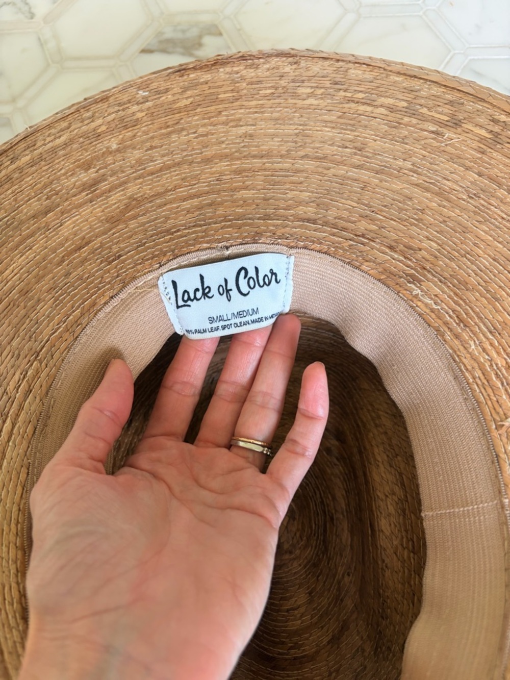 Lack Of Color Natural Straw Wide Brim Fedora - Picture 7 of 8